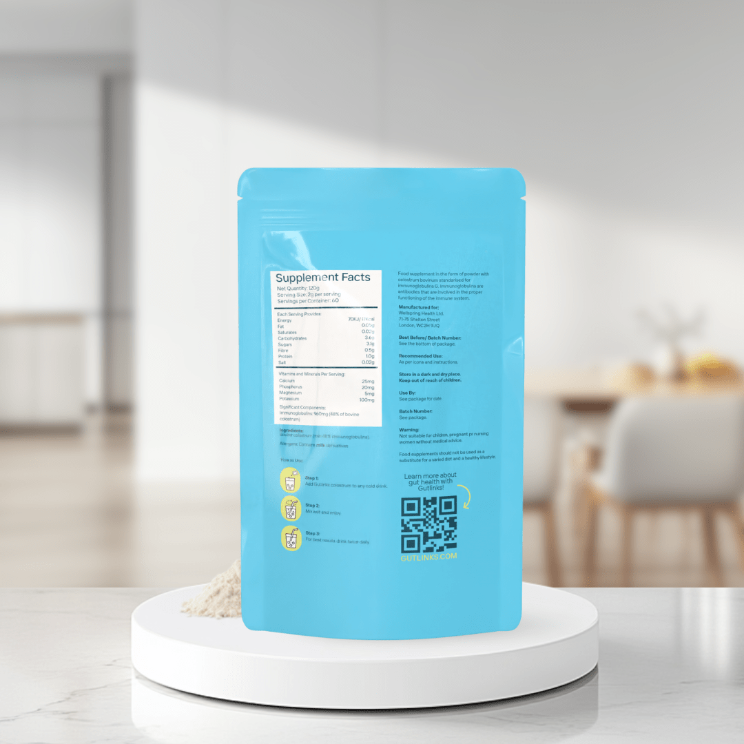 Gutlinks Colostrum pack back
